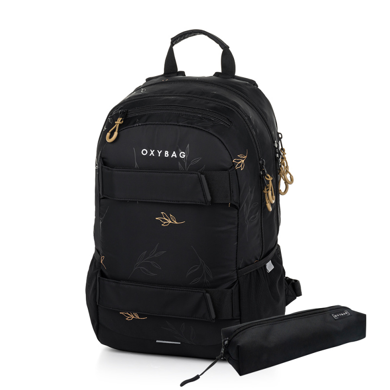 Oxybag Studentský batoh + etue OXY Sport Flowers