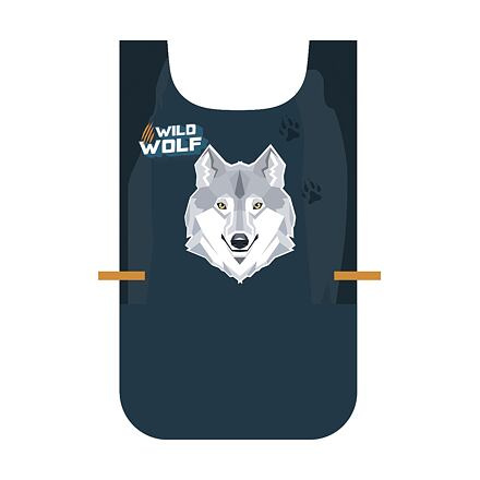 Zástěra pončo vlk