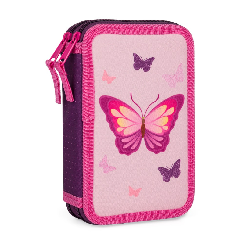 Penál 2 p. prázdný Motýl KARTONPP