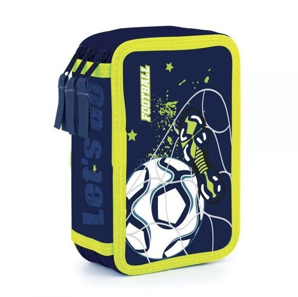 Penál 3 p. prázdný fotbal