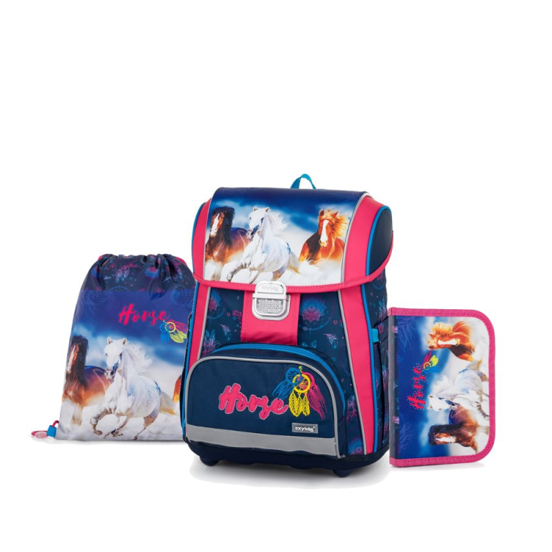 OXYBAG Školní set 3ks Premium Kůň