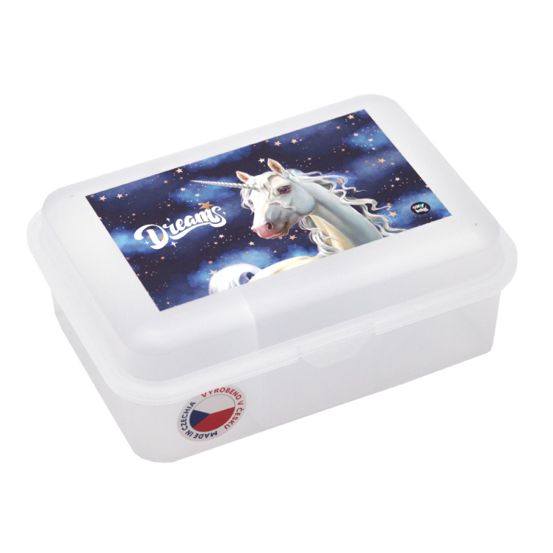 Karton P+P box na svačinu Unicorn 1