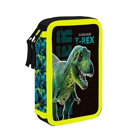 Oxybag Penál 2 patrový prázdný Premium Dinosaurus