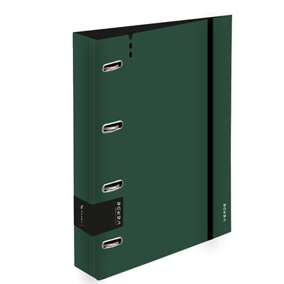 Pořadač A4 pěna 4kroužek D30 VERDE zelená KARTONPP
