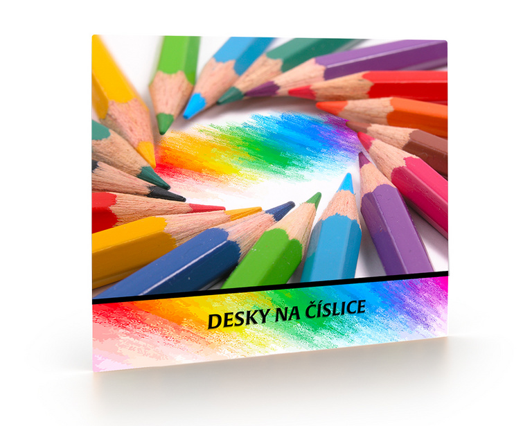 Desky na číslice Pastelky