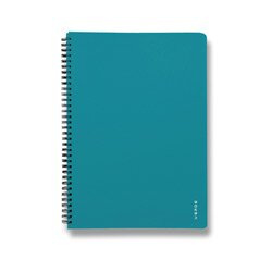 Karton P+P Blok s boční vazbou Twin wire VERDE - A5, 60 listů, linkovaný, milano