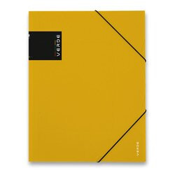 Sloha s gumou A4 PP VERDE hořčice KARTONPP