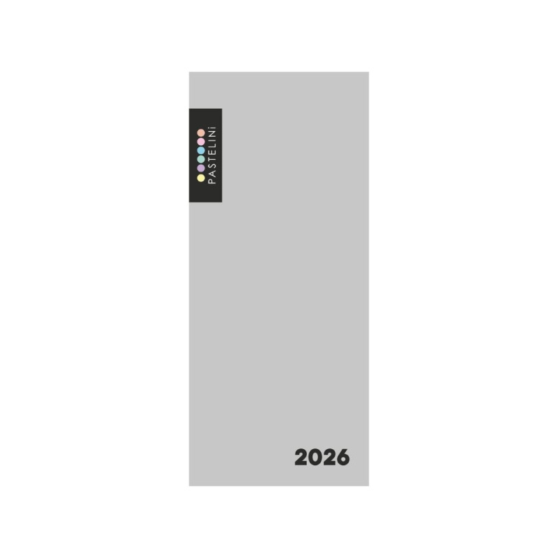 Diář Pastelini týdenní šedý 2026