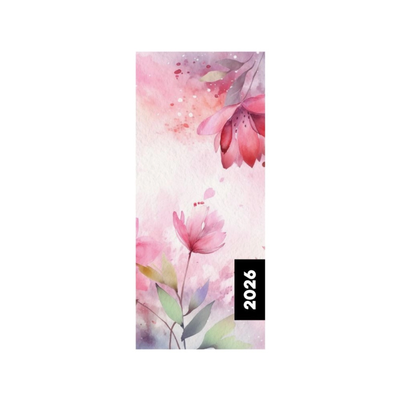Měsíční diář 2026 Flowers v PVC obalu