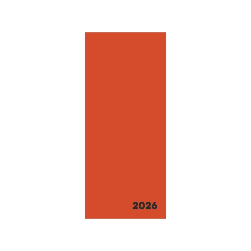 Diář Měsíční 2026 Verde Cihlová