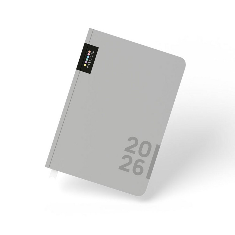 Diář A5 Týdenní 2026 Šedý Pastelini