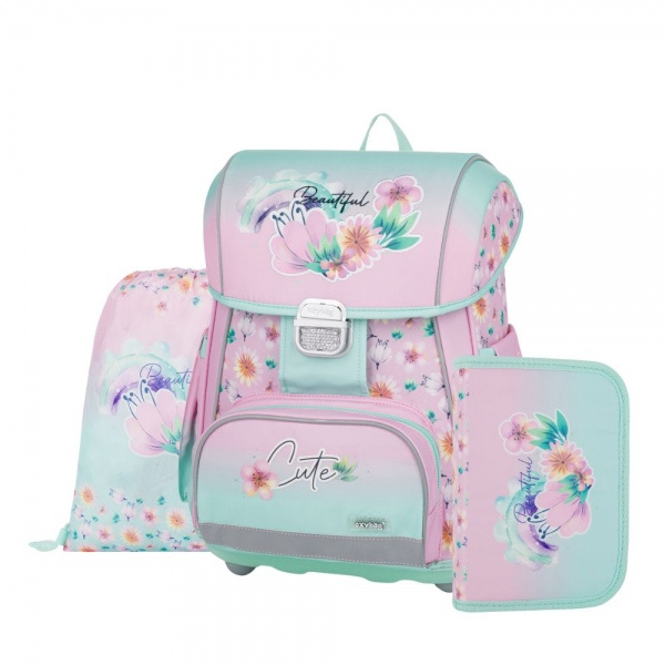 Školní set 3ks PREMIUM Flowers KARTONPP
