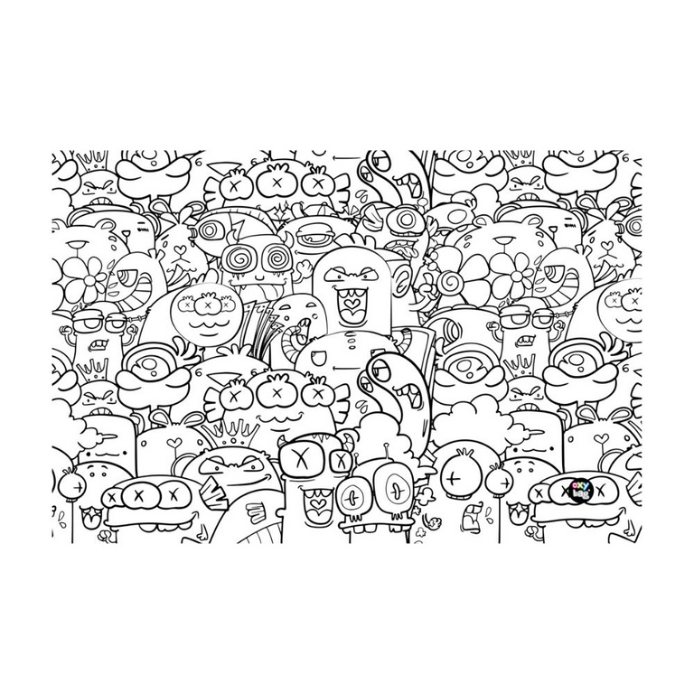 Podložka na stůl PP 60 x 40 cm monsters