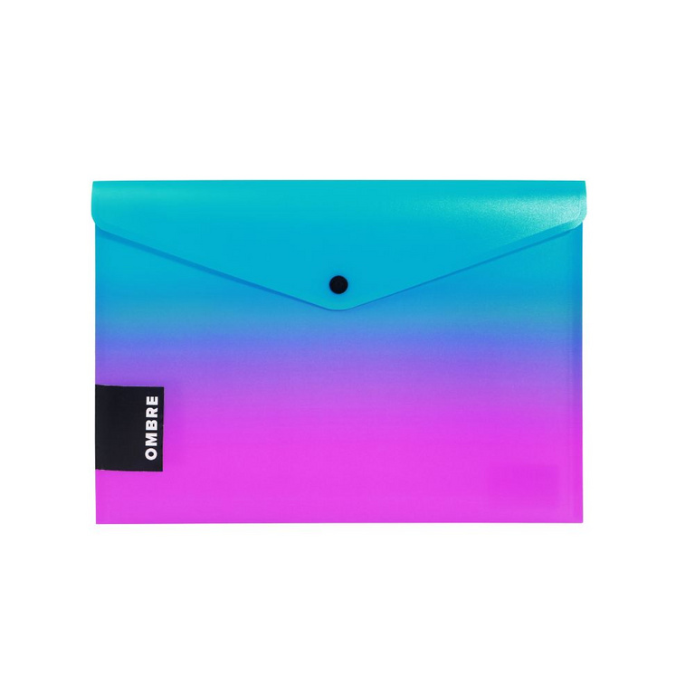 Psaníčko s drukem A4 ombré růžové