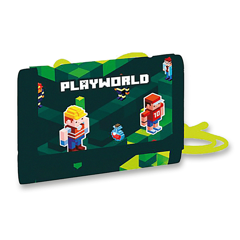 Dětská textilní peněženka s motivem Playworld