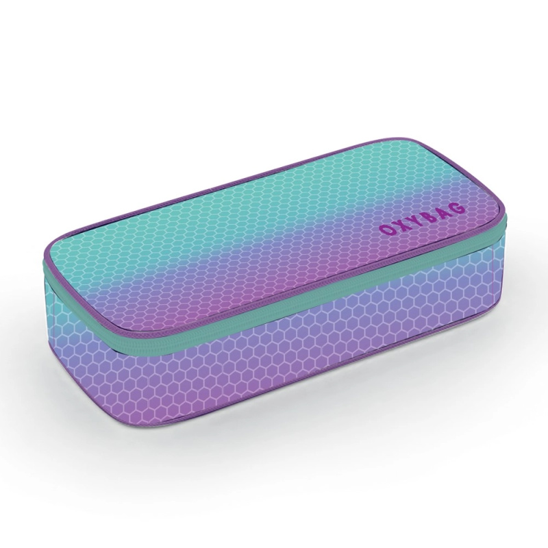 Pouzdro na psací potřeby Jumbo Oxy Ombre blue-pink