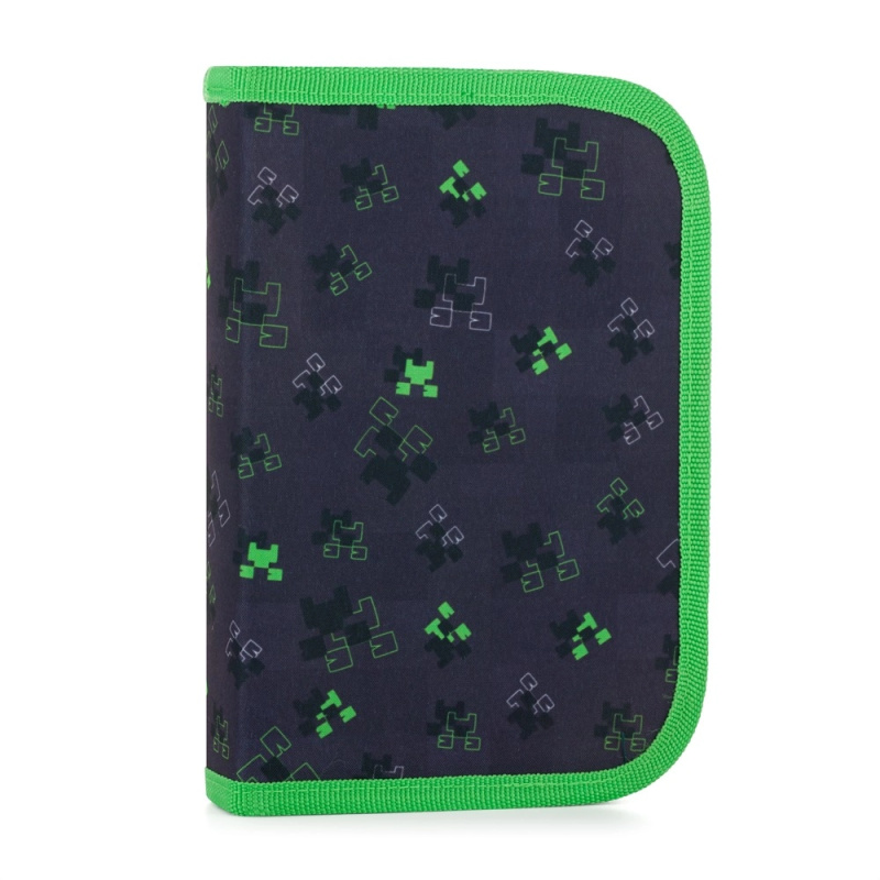 Penál 1 patrový 2 chlopně, prázdný Oxy Next - Green Cube