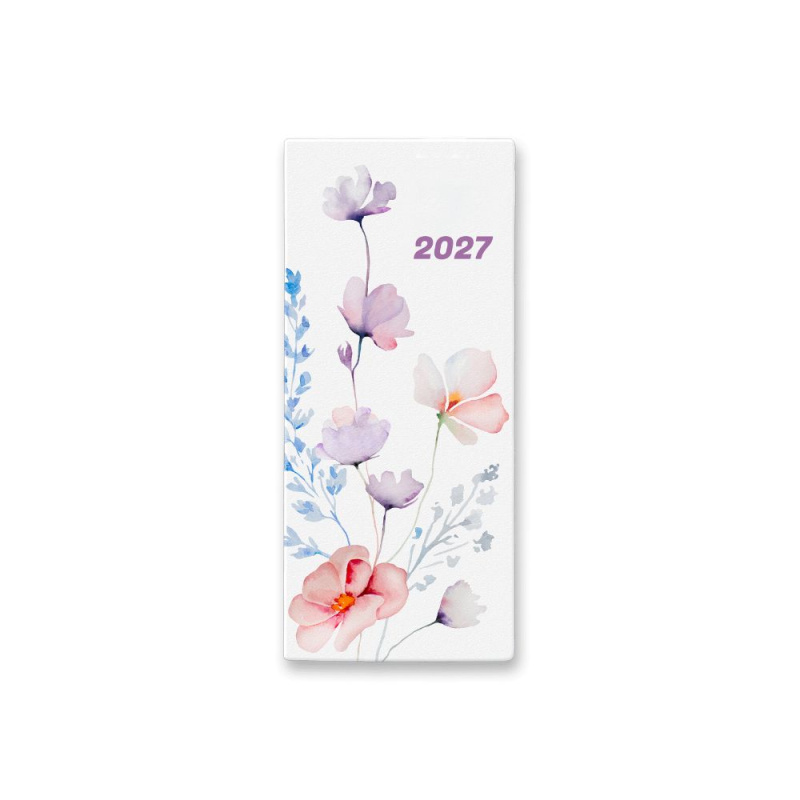 Měsíční diář 2027 Karton P+P - PVC Flowers