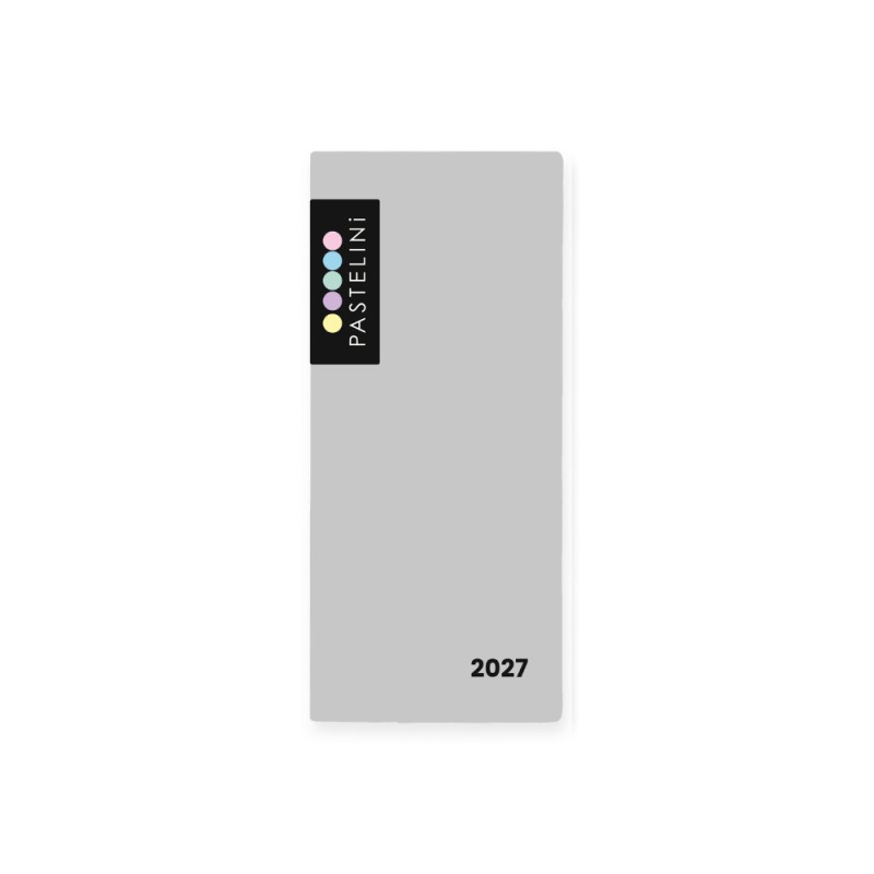 Měsíční diář 2027 Karton P+P - PVC PASTELINI šedá