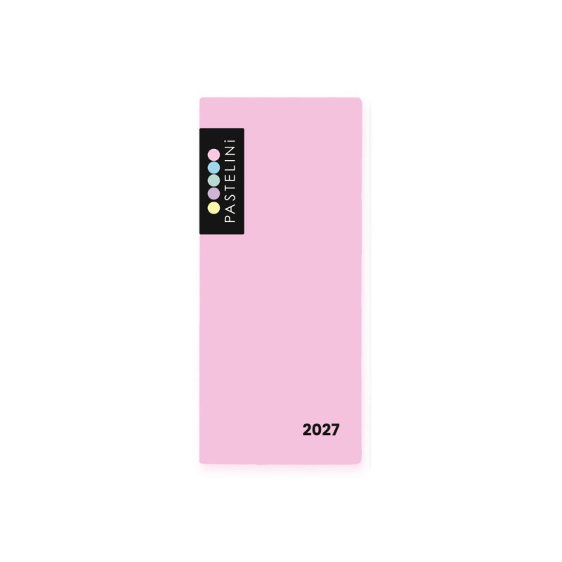 Měsíční diář 2027 Karton P+P - PVC PASTELINI růžová