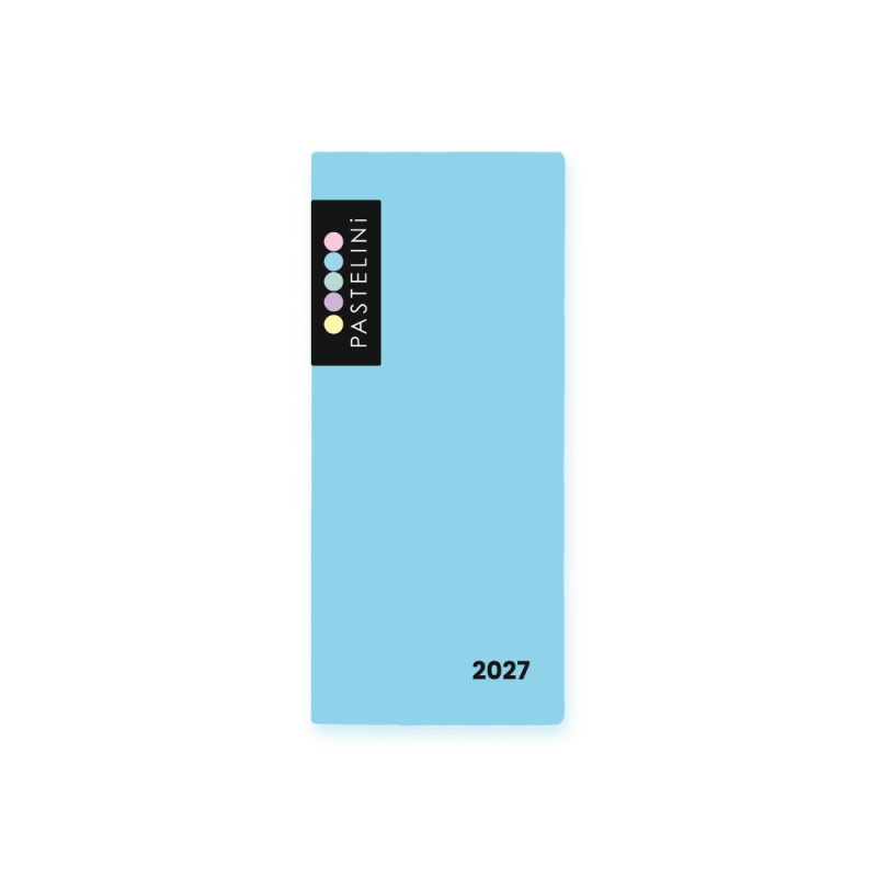Měsíční diář 2027 Karton P+P - PVC PASTELINI modrá