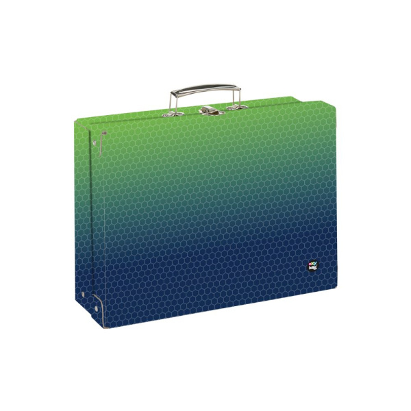 Kufřík lamino hranatý A4 OXY NEXT Ombre Green KARTONPP
