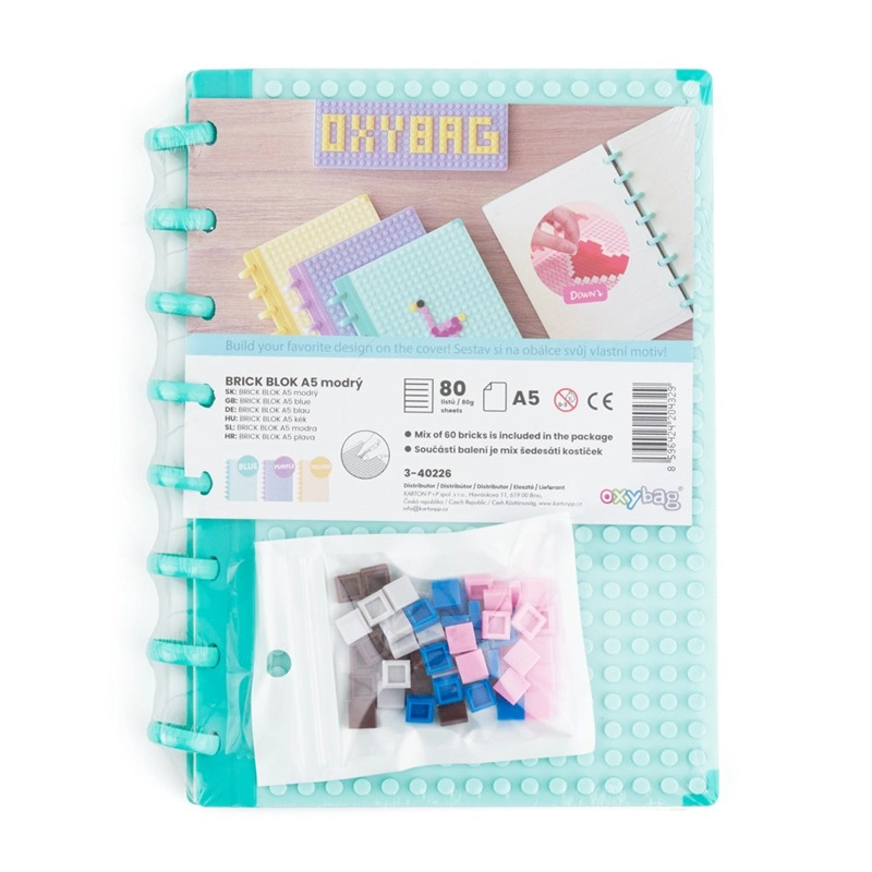 Blok A5 Brick blok modrý KARTONPP