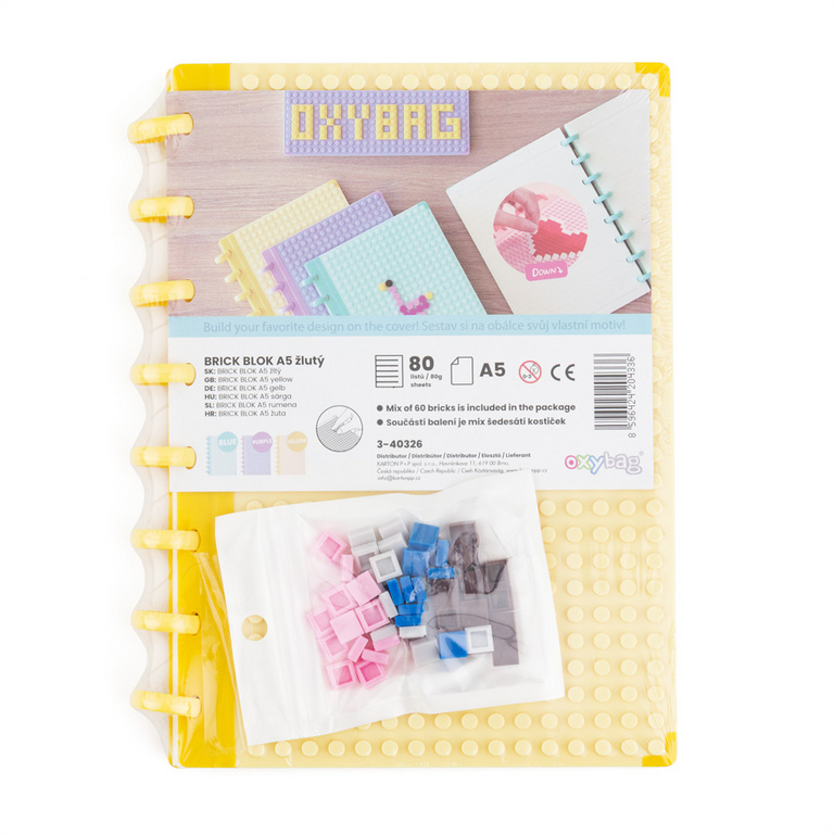 Blok A5 Brick blok žlutý KARTONPP