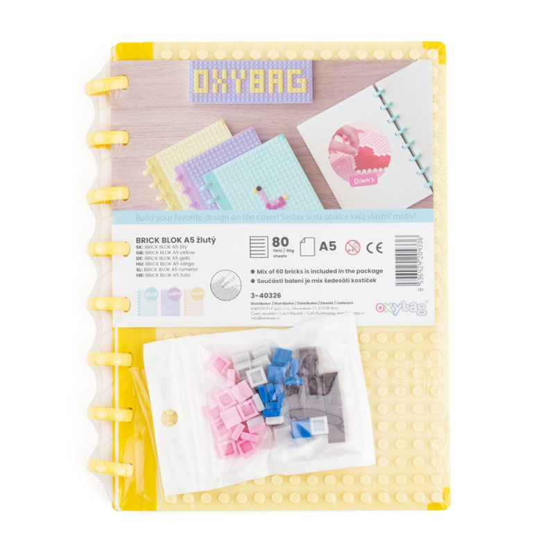 Blok A5 Brick blok žlutý KARTONPP