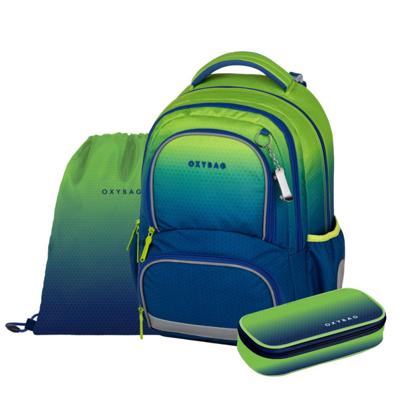 Školní set 3ks OXY NEXT Ombre Green KARTONPP