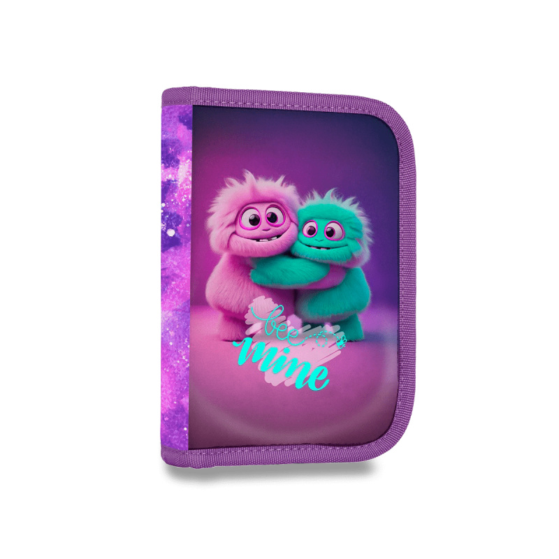 Penál 1 p. 2 chlopně, prázdný Monster KARTONPP