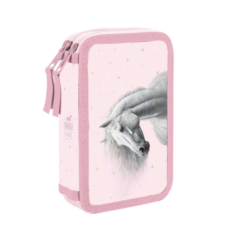 Penál 2 p. prázdný kůň romantic KARTONPP