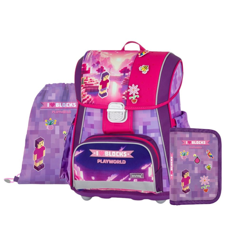 Školní set 3ks PREMIUM Playworld Girl KARTONPP