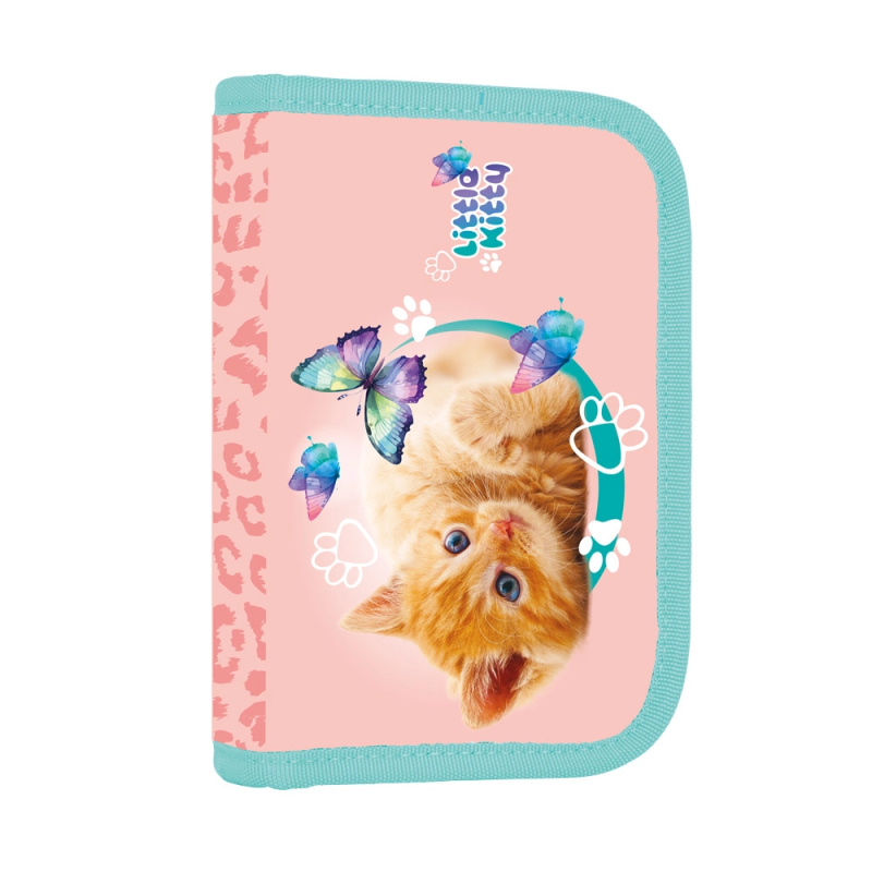 Penál 1 p. 2 chlopně, prázdný Kočka KARTONPP