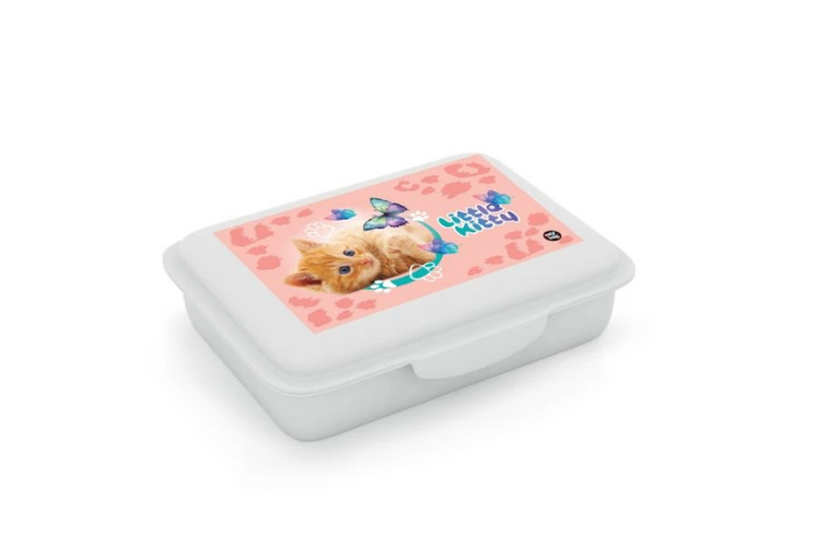 Box na svačinu s přihrádkou Kočka KARTONPP