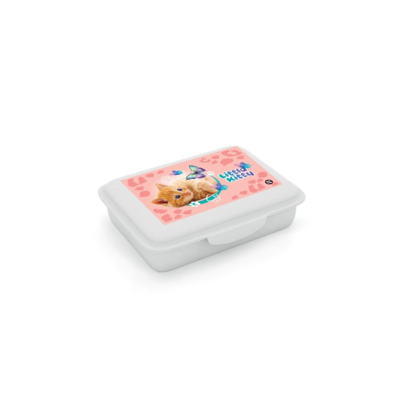 Box na svačinu s přihrádkou Kočka KARTONPP