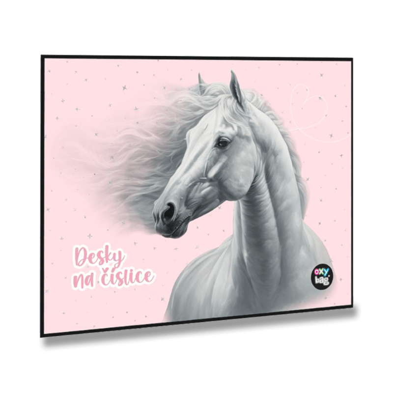 Desky na číslice kůň romantic KARTONPP