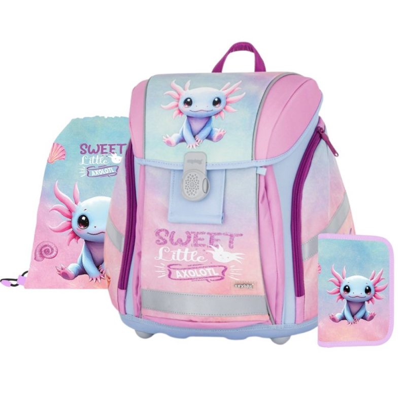 Školní set 3ks PREMIUM LIGHT Axolotl KARTONPP