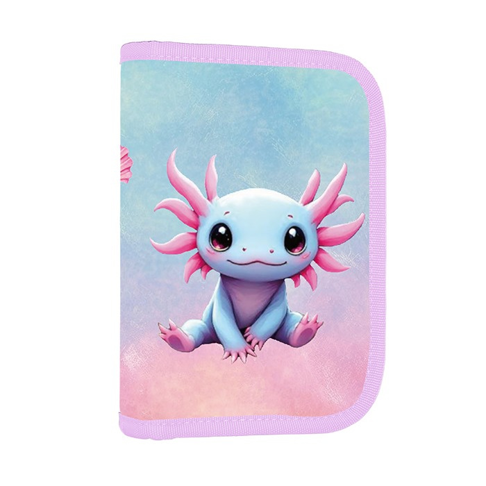 Penál 1 p. 2 chlopně, prázdný Axolotl KARTONPP
