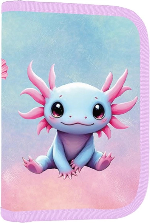 Penál 1 p. 2 chlopně, prázdný Axolotl KARTONPP
