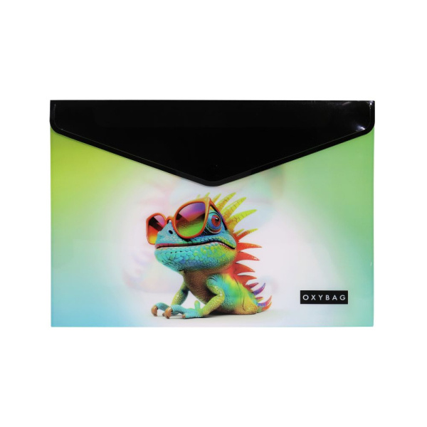 Psaníčko s drukem A4 s tiskem crazy animals chameleon KARTONPP