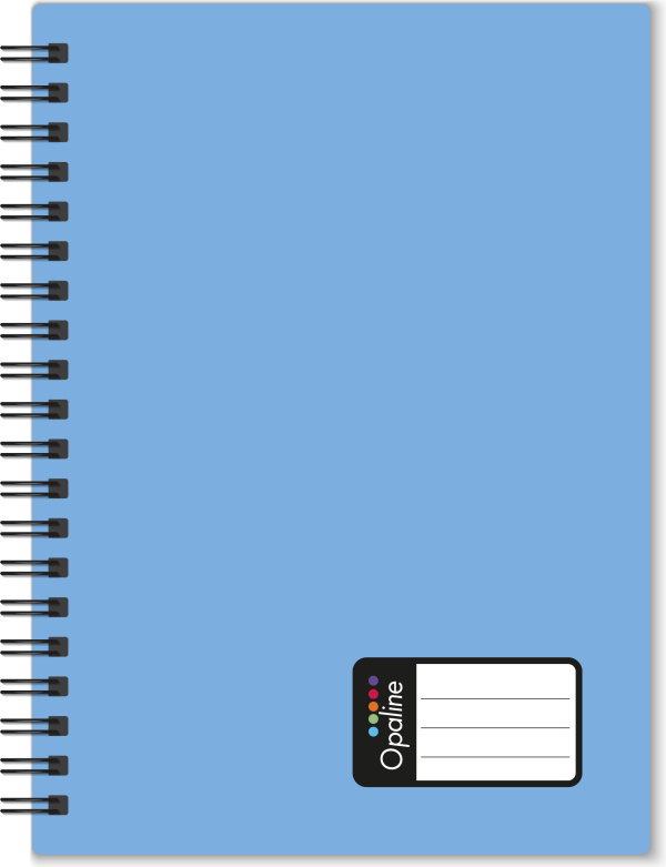 Twin wire blok A4 PP Opaline modrá KARTONPP