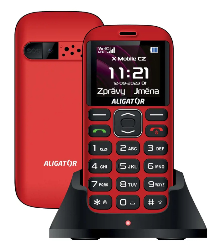 Aligator A720 Senior Červená