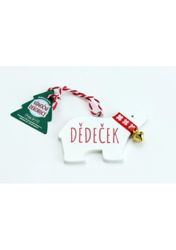 Vánoční dekorace lední medvěd DĚDEČEK Euromedia Group, a.s.
