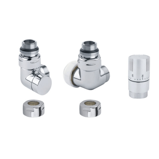 Termostatická sada ISAN úhlová pravá bílá O39BUAR102