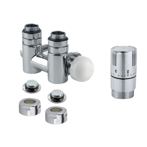 Termostatická sada ISAN rohová středová pravá chrom na měď TERMSADA139R