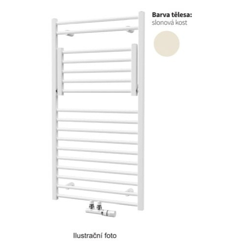 Isan Flexi radiátor kombinovaný 95,5x60 cm slonová kost dfle09550600sm04 DFLE09550600SKS