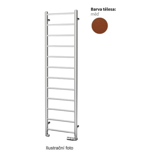 Radiátor ISAN Aura 138x40 cm měď metalíza DDIN13800400M