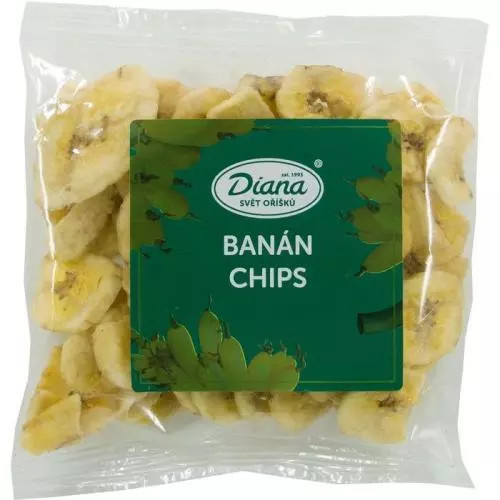 Diana - sušený banán chips, 100 g