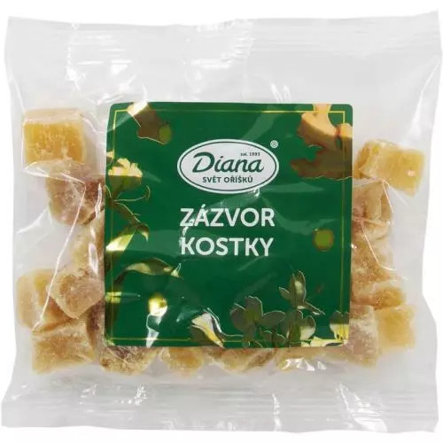 Diana - sušený zázvor kostky, 100 g